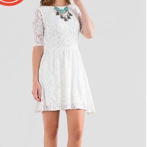 Francescas white lace dress